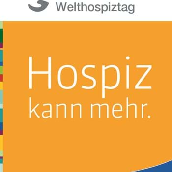Logo Welthospiztag „Hospiz kann mehr“ (Grafik: DHPV - Deutscher Hospiz- und PalliativVerband e.V.)