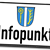 Schild Infopunkt mit Wappen der Gemeinde Brunnthal