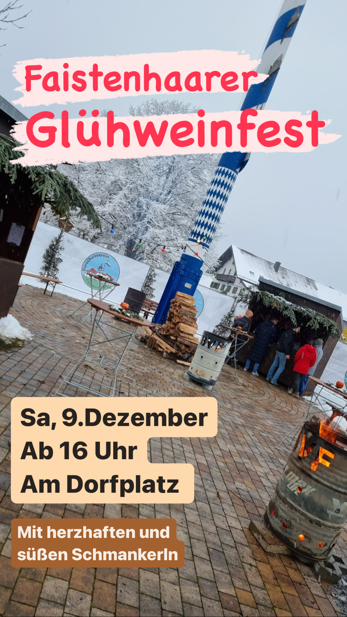 Terminankündigung: Faistenhaarer Glühweinfest am 09.12.2023