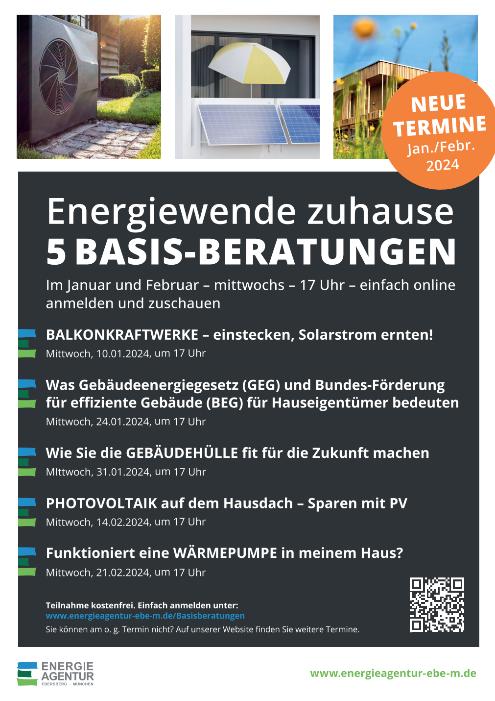 Terminankündigung: Photovoltaik auf dem Hausdach: Sparen mit PV