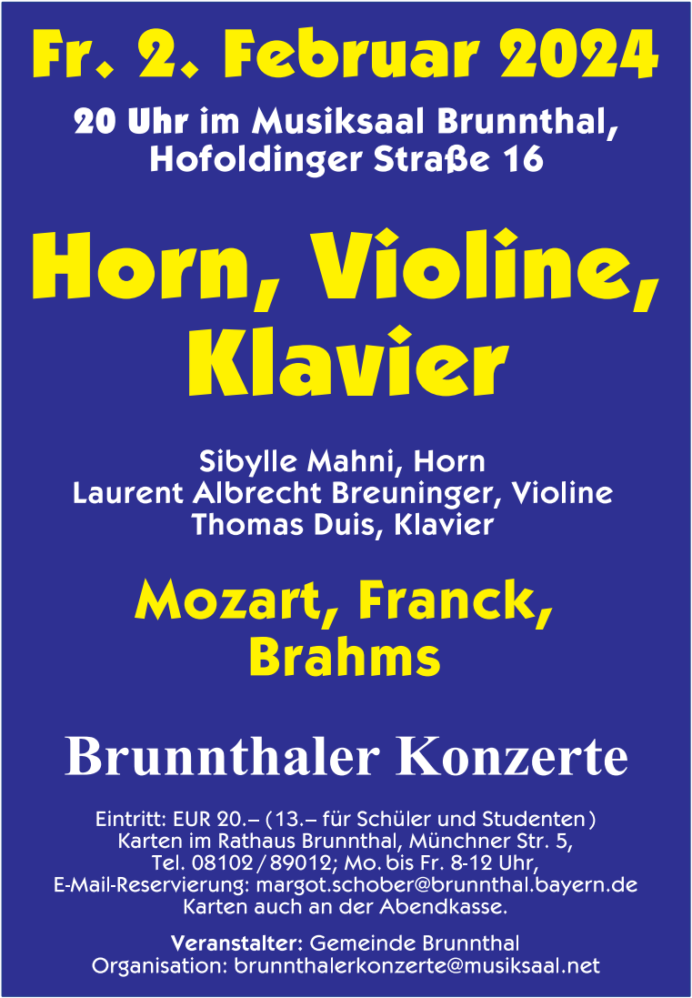 Plakat für Konzert am 02.02.2024