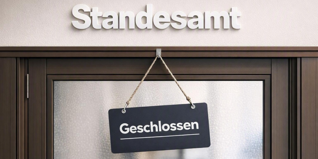Meldung: Standesamt geschlossen